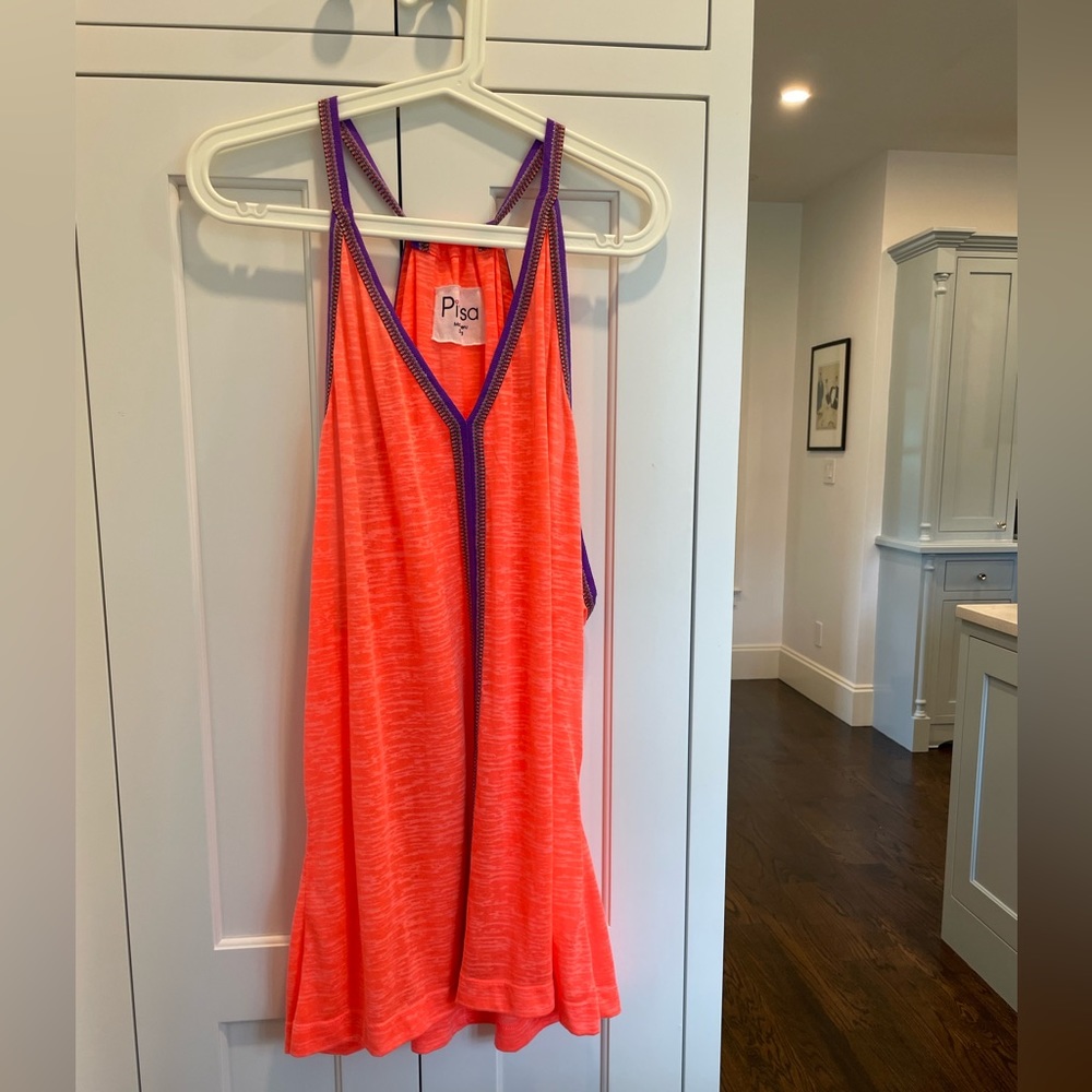 Bright Orange/Pink Designer Coverup